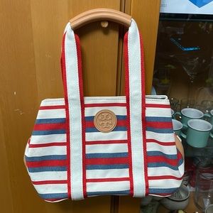 Tory Burch striped canvas Tote